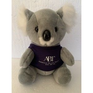 Koala Logo Bear Wearing American Ballet Theatre Plush Stuffed Animal Vintage